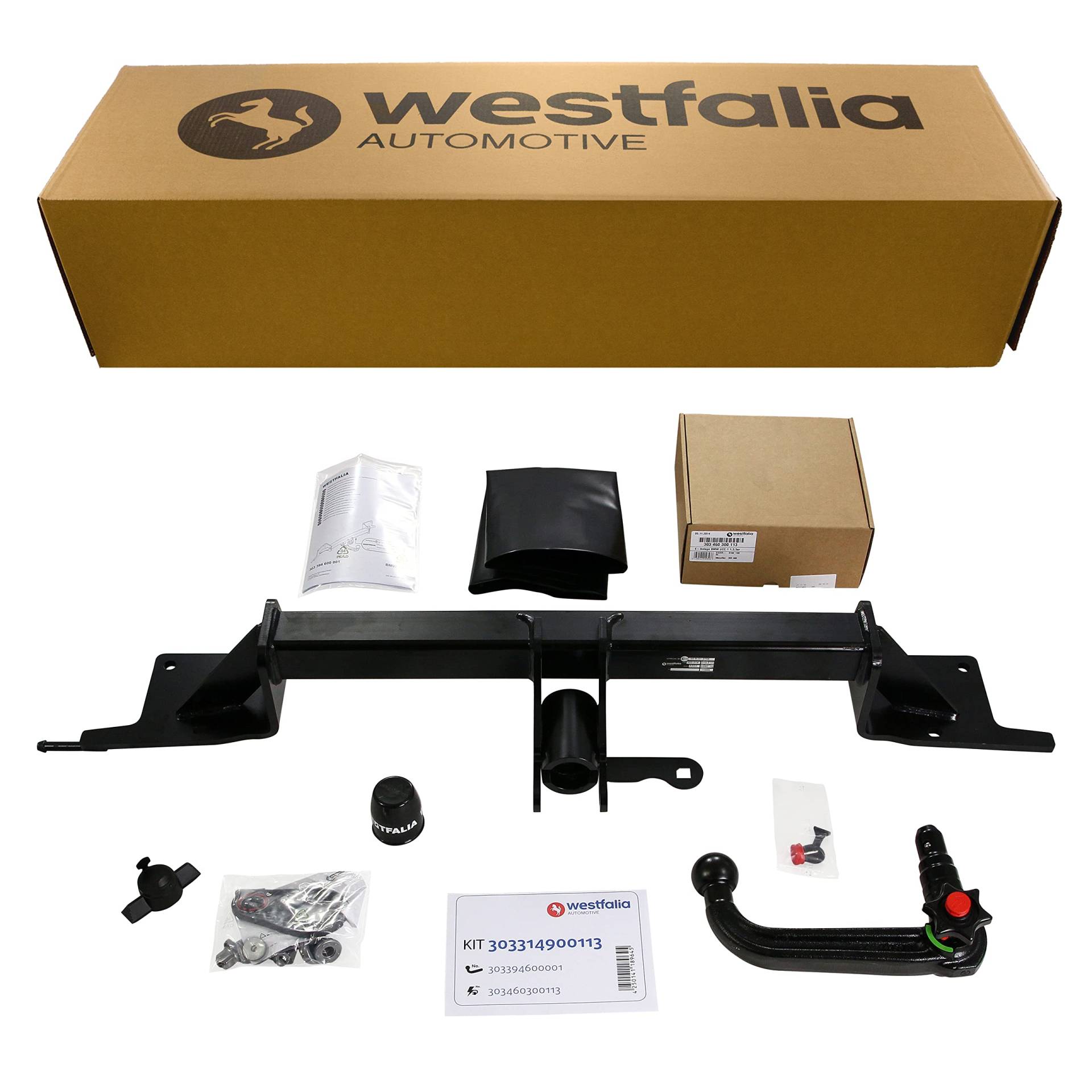 Westfalia Abnehmbare Anhängerkupplung für BMW X1 (E84) (BJ 10/2009-03/2014) - im Set mit 13-pol. fzg.-spez. Westfalia Elektrosatz von Westfalia Automotive