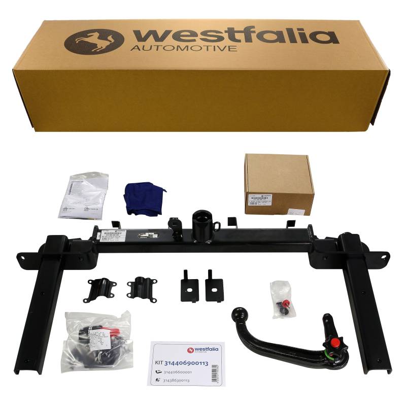 Westfalia abnehmbare Anhängerkupplung für Opel Astra J Sports Tourer (BJ 11/2010 - 01/2016) im Set mit 13-poligem fahrzeugspezifischen Westfalia Elektrosatz von Westfalia Automotive