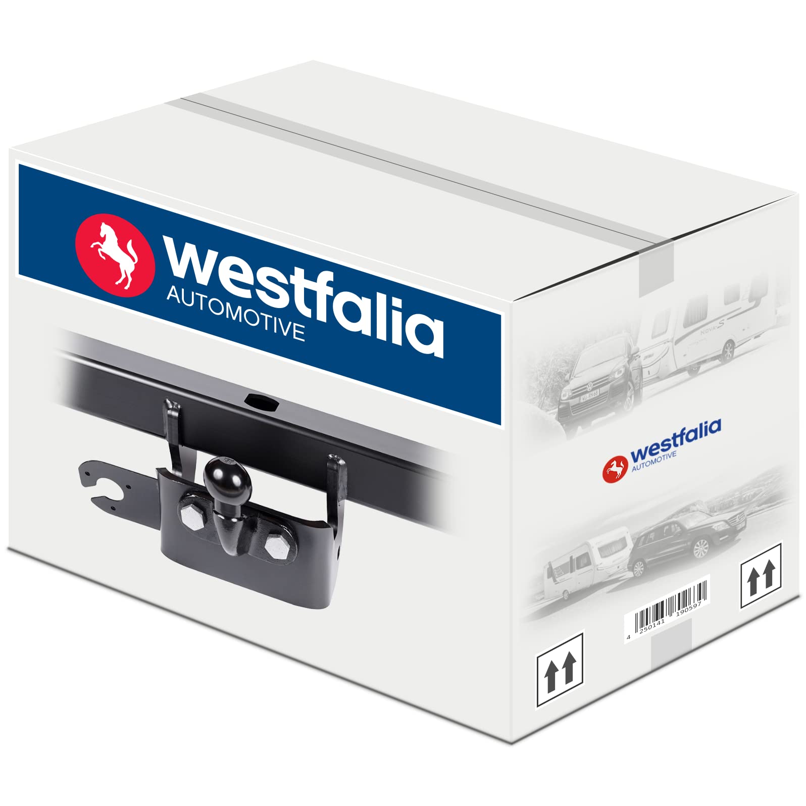 Westfalia starr AHK Anhängerkupplung für Ford Transit Custom V362 05/2016- mit universell Elektrosatz 7-polig von Westfalia