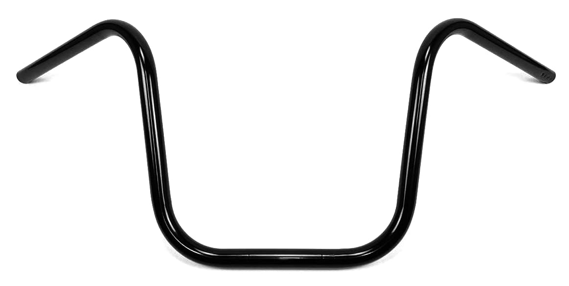 7/8 Inch (22mm) Lenker Universell Ape Hanger 30cm Schwarz von Westland Customs