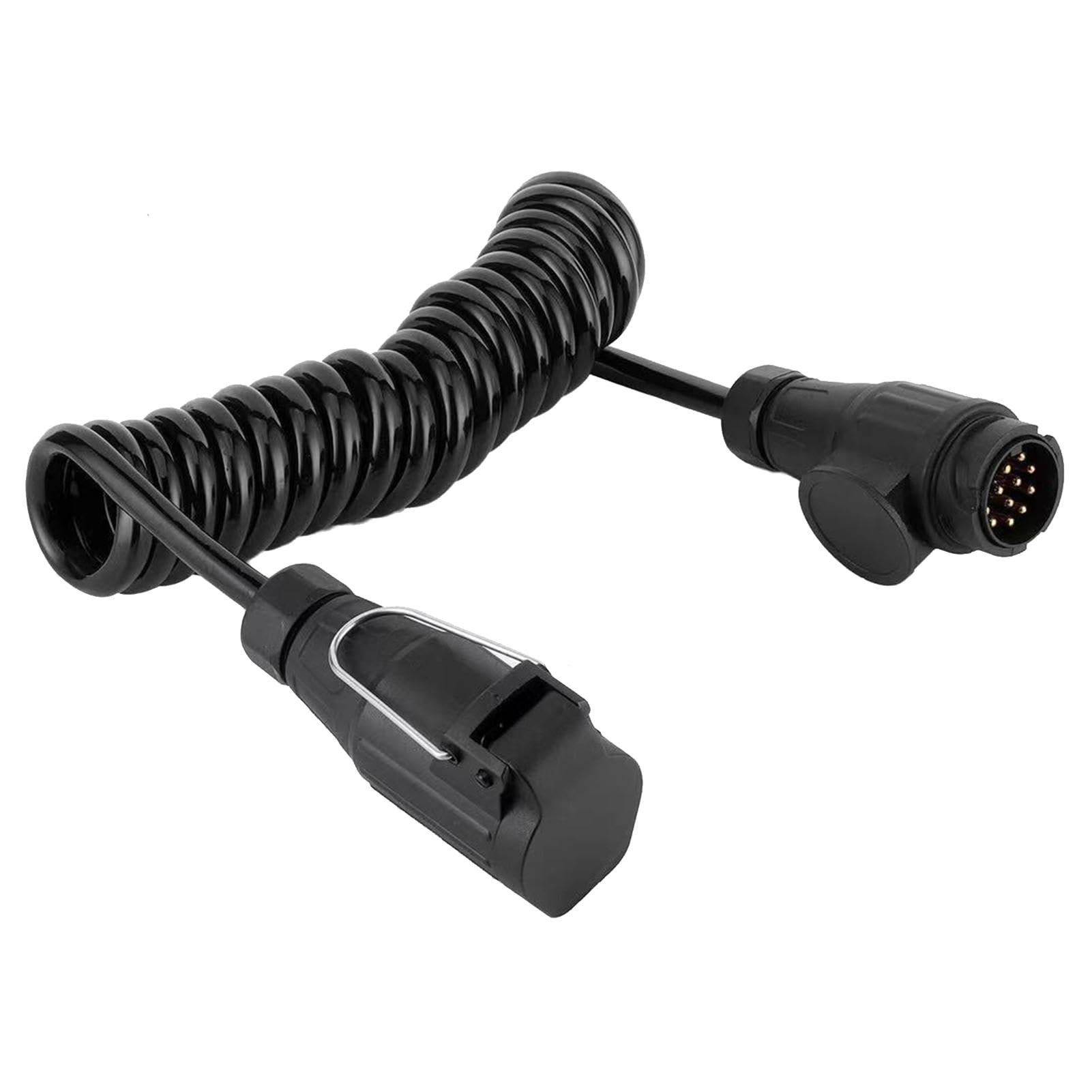 Wezalget Anhängerstecker Extender | Verlängerungsdraht Adapter Steckverbinder für Anhänger | Dehnbar Plug and Play Anhängerkupplung Zubehör Flexibel für LKW, Minivan, Wohnwagen, Träger von Wezalget