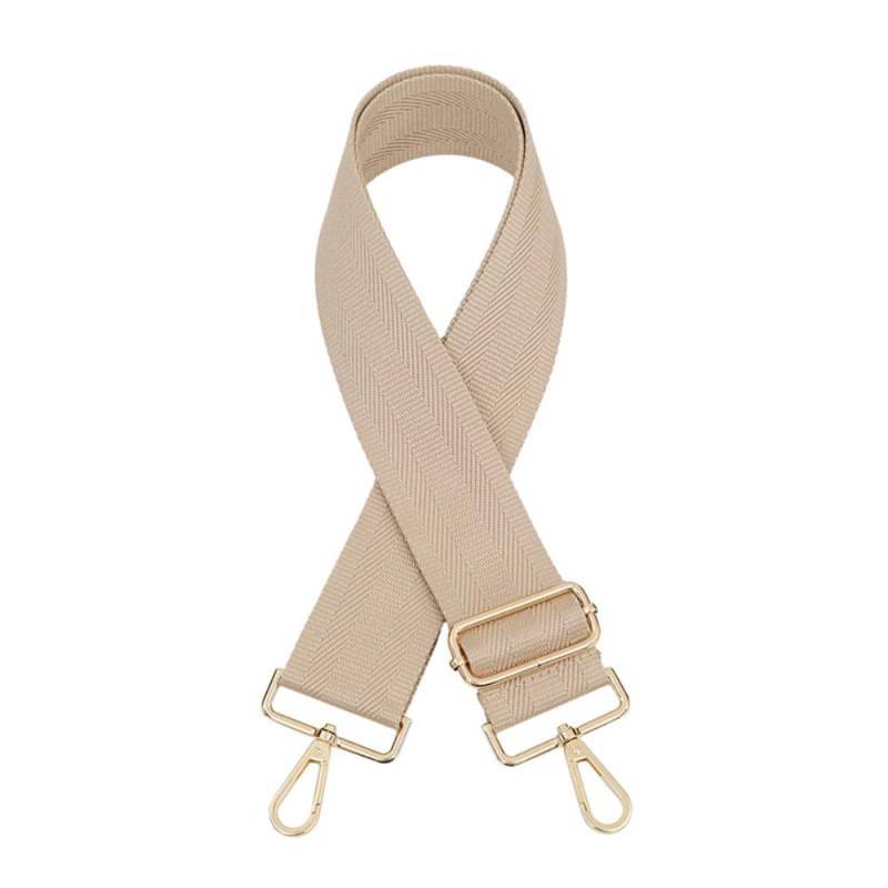 Einfarbig Schultergurt Taschengurt Verstellbarer Breit 5CM für Damen und Herren,Längenverstellbarer 75-130cm Schulterriemen,Taschengurte zum Wechseln,DIY Zubehör für Tasche,Umhängetasche,Khaki von Whakano