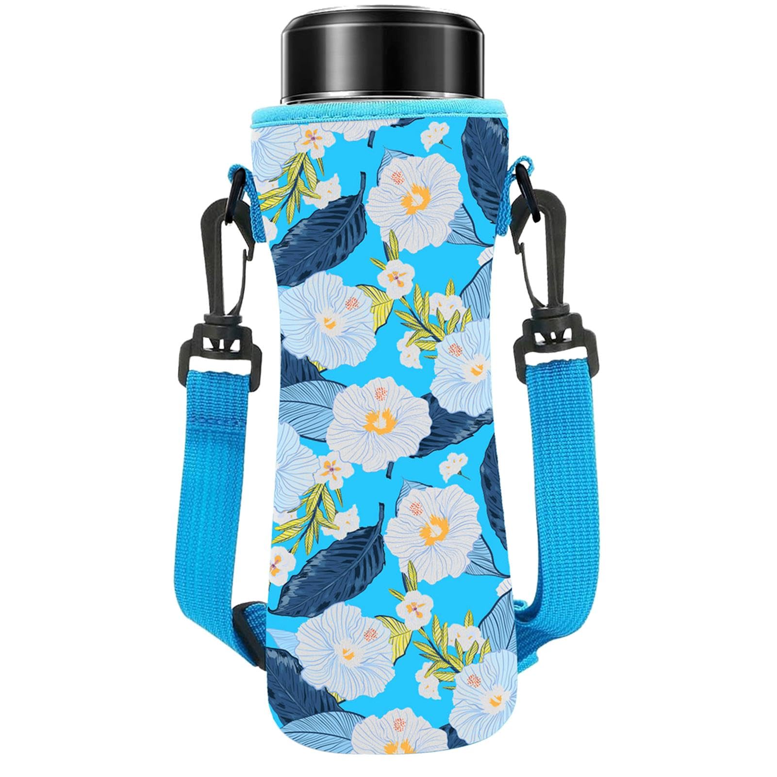 Neopren-Wasserflaschenhülle, Neopren-Glas-Wasserflaschenhüllen,Wasserflaschenhalter-Tasche | Tragbarer, mit Neopren isolierter Wasserflaschenkühler, Wasserflaschenhaltertasche, Wasserflaschentaschentr von Whpsiting