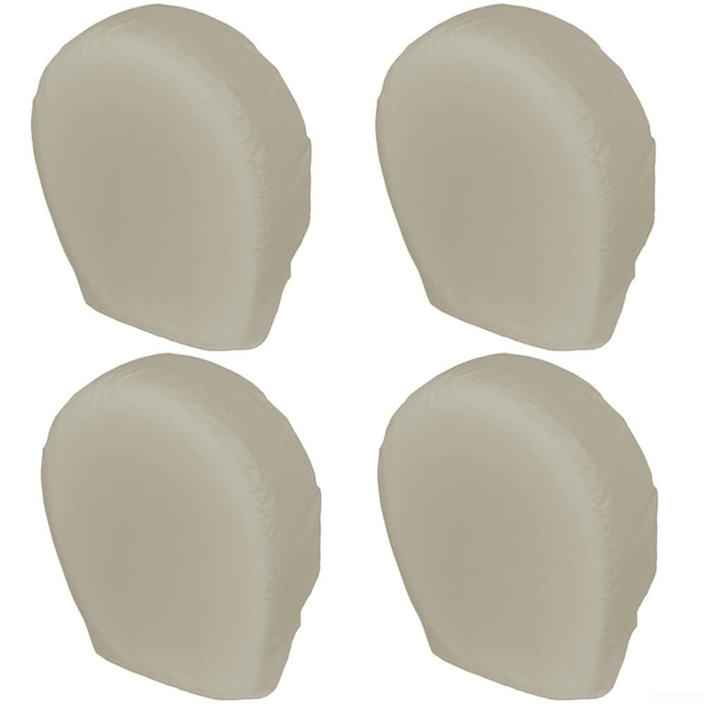 Reifenabdeckungs-Set, 4er-Set, effektive Abschirmung im Freien vor Staub und Wetterbedingungen (S, Beige) von Whychstore