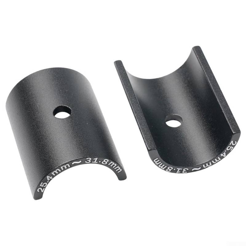 Unterlegscheiben-Abstandshalter für Fahrradlenker, verstellbar von 25 4 mm bis 31 8 mm, robustes Aluminiummaterial (schwarz) von Whychstore