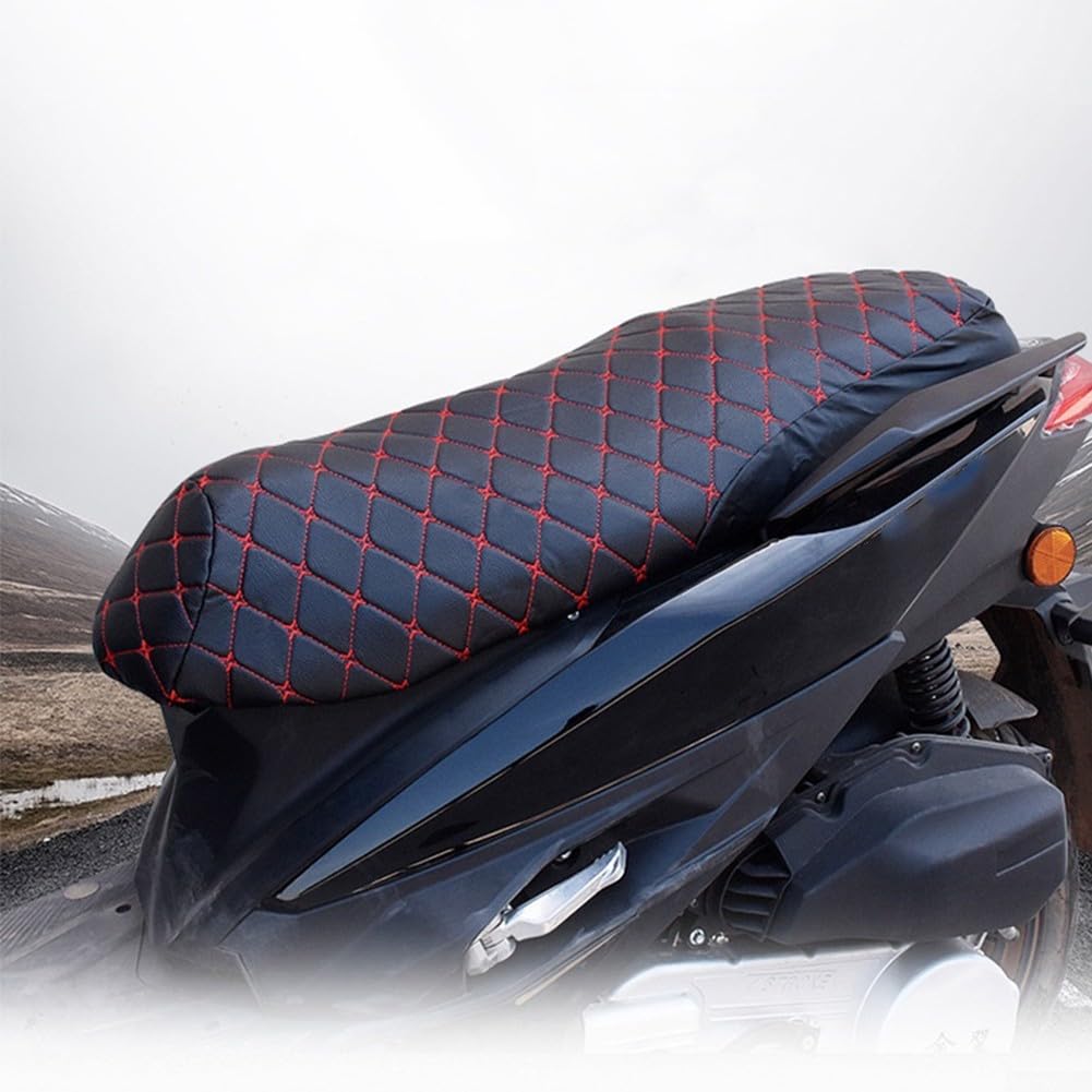 Whychstore Schützender Motorrad-Sitzkissenbezug aus 3D-Leder mit Anti-Rutsch-Funktionen für sicheres Fahren (XXL) von Whychstore