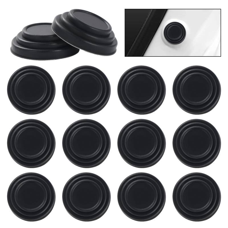 WiMas 40PCS Car Door Shocks Absorber Shockproof Cushion Protector Cushion Sticker Gasket Shock Absorption Pads Buffer Gasket for Car Door, Bonnet, Boot (Schwarz) von WiMas