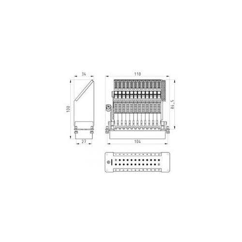 Wieland 72.100.2453.0 Indikator Power Bas LL 24 4 0 69, Pack 10 von Wieland