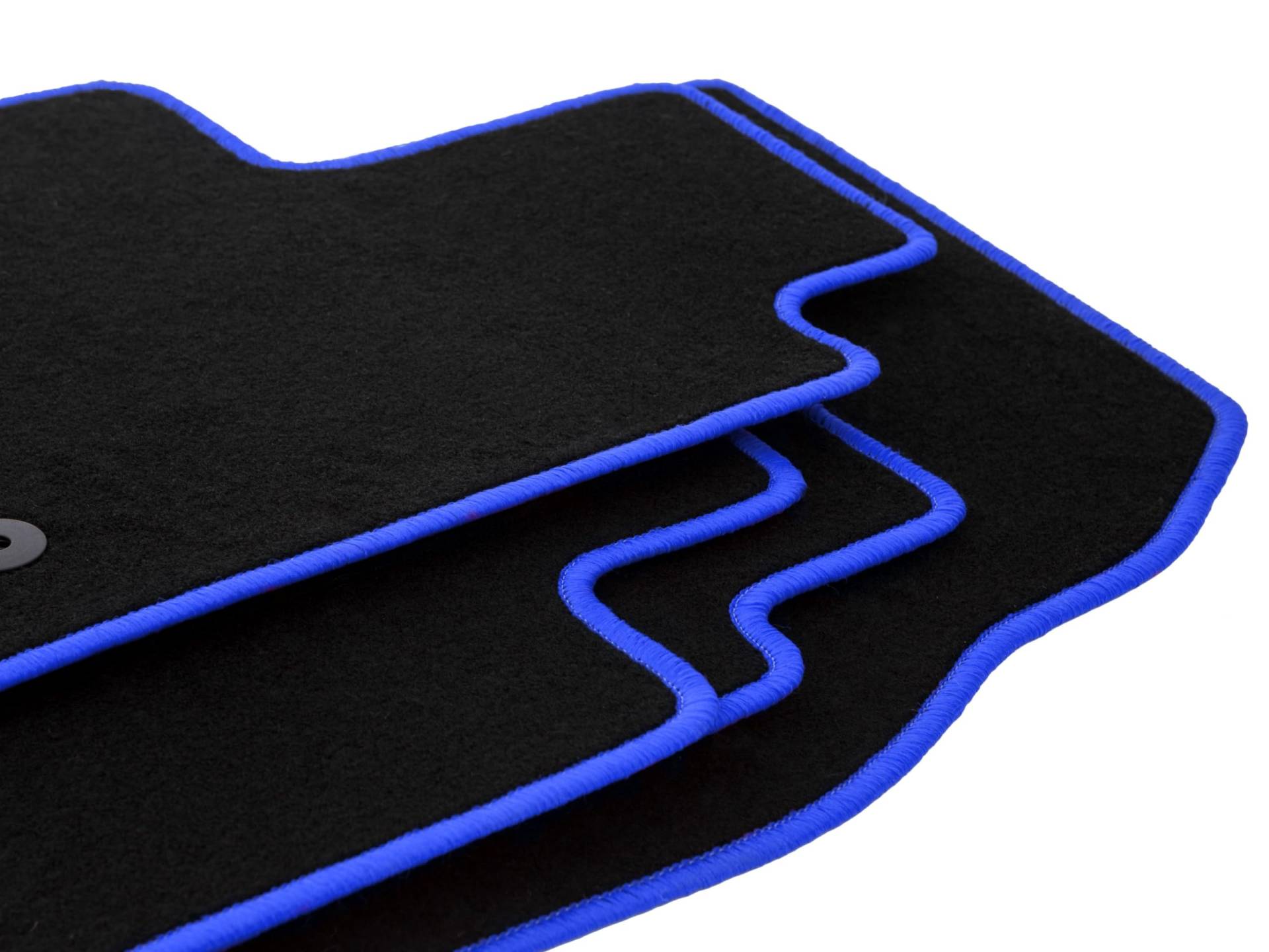 Wielganizator schwarz blau Fußmatten Velours Satz passend für: Peugeot 1007 (2004-2009) Minivan Autofußmatten-Set Velours Autoteppiche 4-teilig Autoteppiche Nadelfilz Matten passgenau von Wielganizator