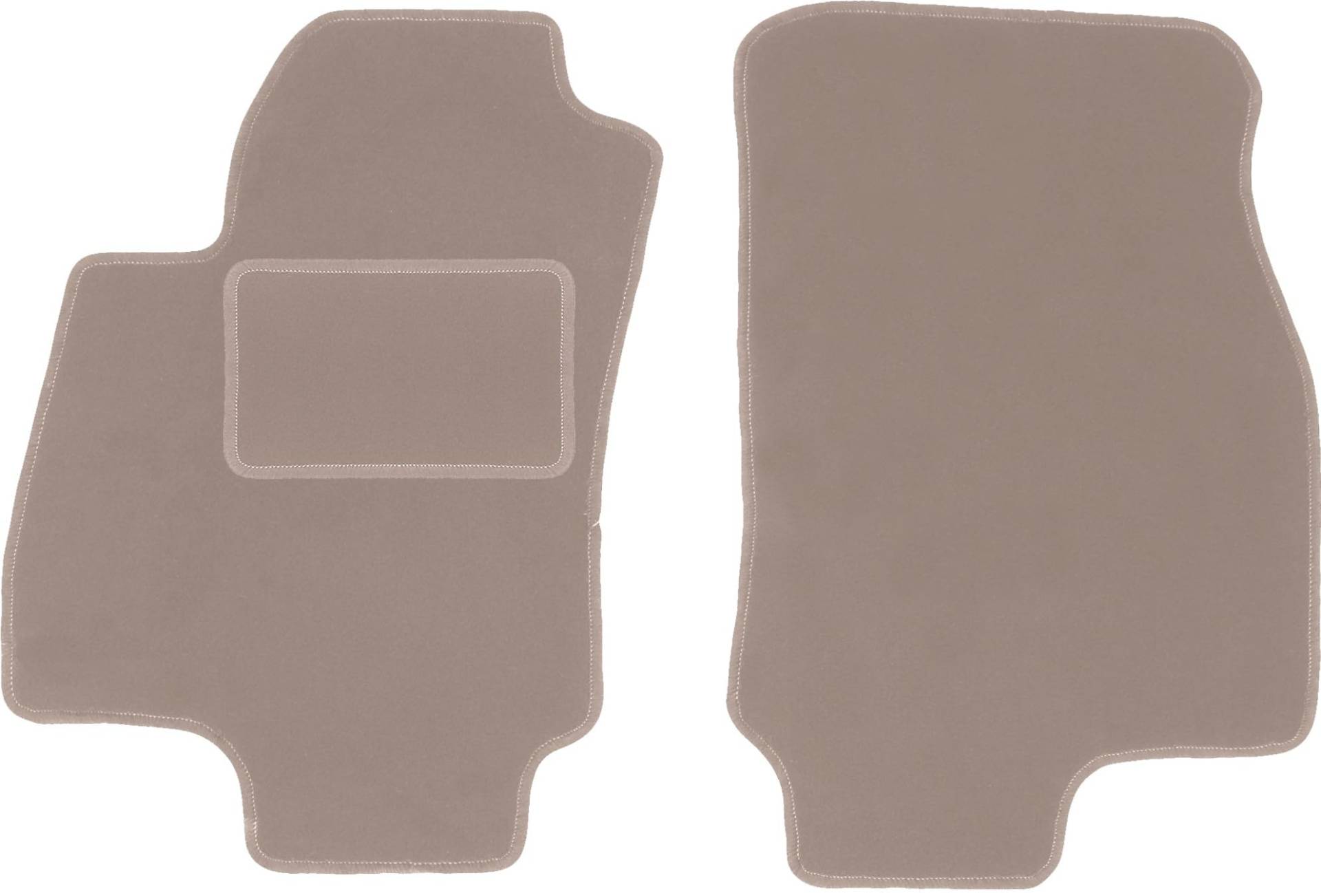 Wielganizator Automatte – Passend für Opel Astra G Limousine, Kombi, Schrägheck 1998-2009 – Velours – Autozubehör - Auto Fußmatten – Fußmatte Auto – 2-teilig - beige von Wielganizator