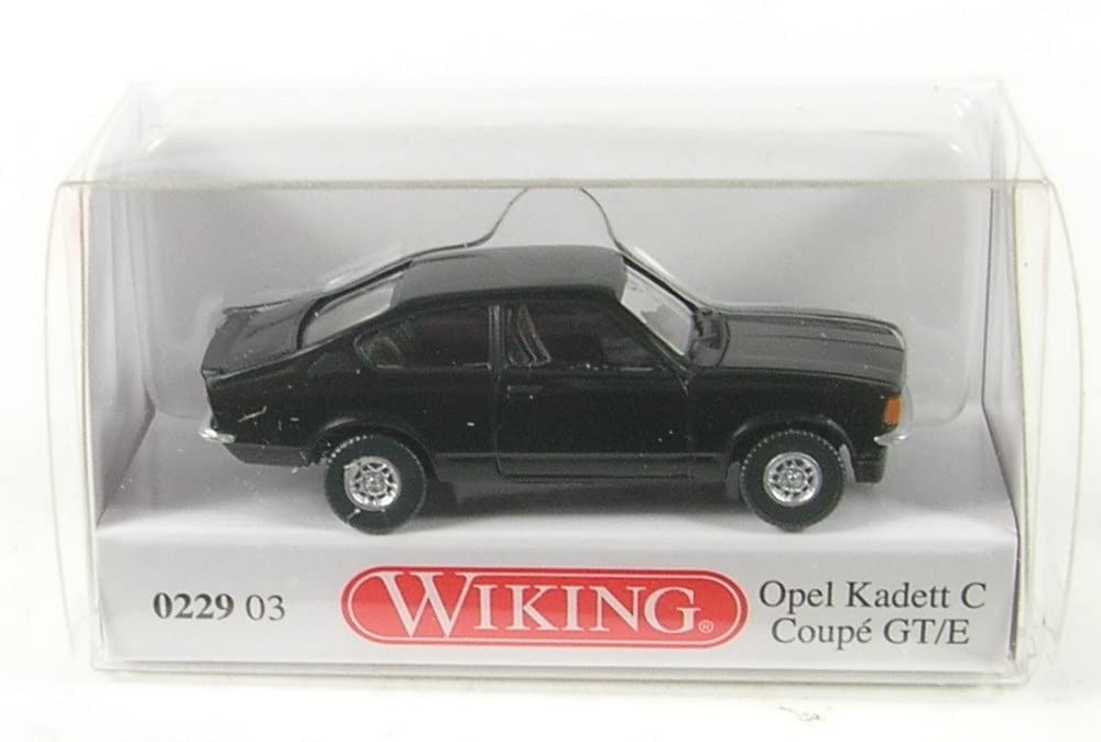 Wiking 022903 Opel Kadett C Coupé GT/E, schwarz Spur H0 1:87 von Wiking