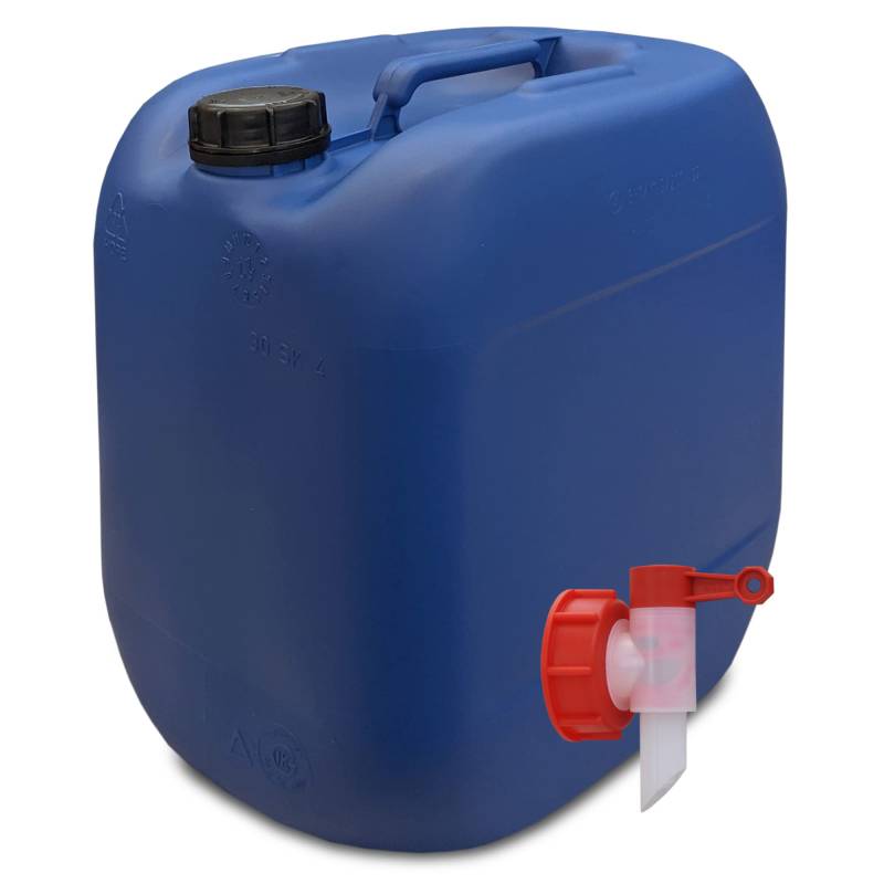 Wilai 30 Liter Kanister blau mit Hahn, DIN 61 von Wilai