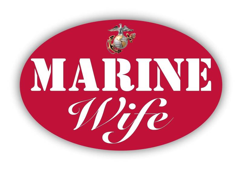 11cm Hochwertiger Auto-Aufkleber Sticker Decal Autoaufkleber Aufkleber-Folie Wetterfest Marine Corps Wife EGA F3377 von WildeBabsKLBT