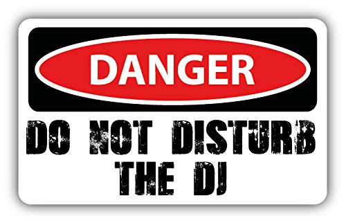 WildeBabsKLBT 11cm 2xHochwertiger Auto-Aufkleber Sticker Decal Autoaufkleber Aufkleber-Folie Wunschtext Danger Caution Achtung Vorsicht Do Not Disturb Dj Zeichen G139 von WildeBabsKLBT