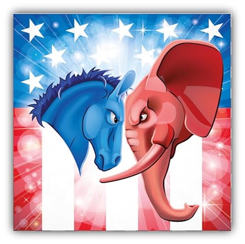 WildeBabsKLBT 11cm 2xHochwertiger Auto-Aufkleber Sticker Decal Autoaufkleber Aufkleber-Folie Wunschtext Democrat Republican USA Politics G1062 von WildeBabsKLBT