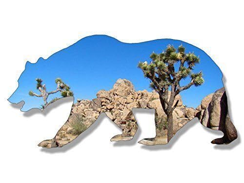 WildeBabsKLBT 11cm Hochwertiger Auto-Aufkleber Sticker Decal Autoaufkleber Aufkleber-Folie Wetterfest California Bear Joshua Tree National Park F1504 von WildeBabsKLBT