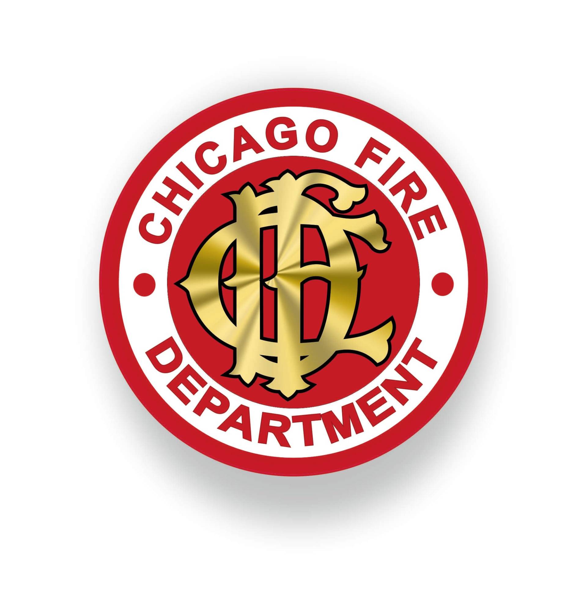 WildeBabsKLBT 11cm Hochwertiger Auto-Aufkleber Sticker Decal Autoaufkleber Aufkleber-Folie Wetterfest Chicago Fire Department Dept. Feuerwehr Seal Logo Feuerwehr F733 von WildeBabsKLBT