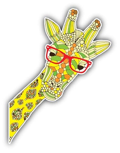 WildeBabsKLBT 11cm Hochwertiger Premium Auto-Aufkleber Sticker Decal Autoaufkleber Klebefolie Giraffe Kopf H1794 von WildeBabsKLBT