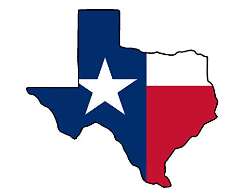 WildeBabsKLBT 15cm Hochwertiger Auto-Aufkleber Sticker Decal Autoaufkleber Aufkleber-Folie Texas State Staat USA Flagge Fahne D640 von WildeBabsKLBT