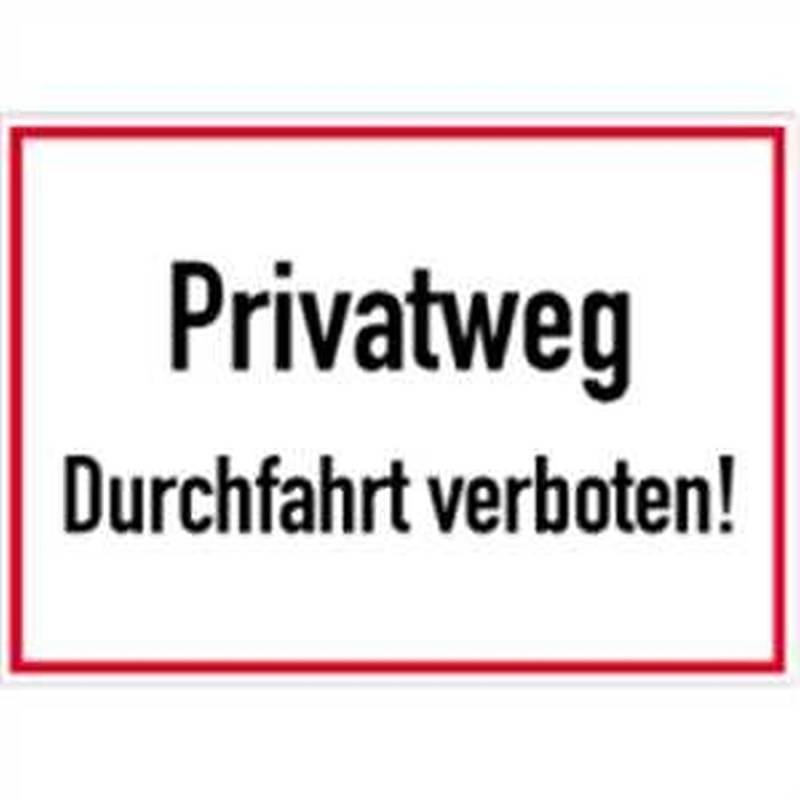 WildeBabsKLBT 2 Stück Privatweg kein Durchgang Durchfahrt Verboten4 S420 11cm hochwertige Premium Aufkleber-Folie Sticker Verbotszeichen Hinweisschild Warnschild Warnzeichen von WildeBabsKLBT