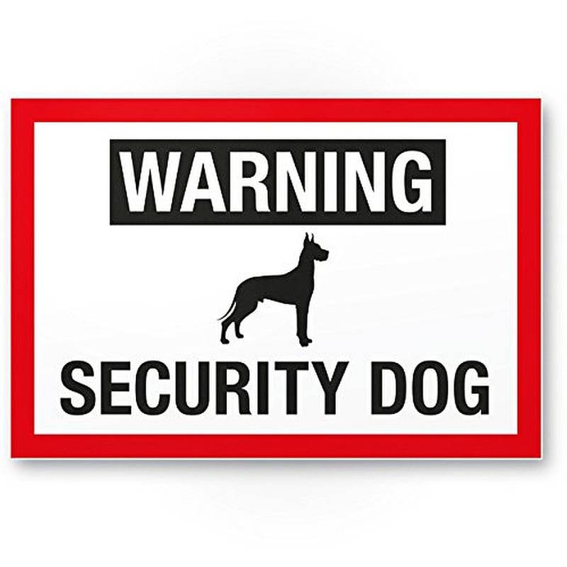 WildeBabsKLBT 2 Stück Vorsicht Warnung Achtung Bissig Vorsicht freilaufen bissig Hund Security Dog Warning S434 11cm hochwertige Premium Aufkleber-Folie Sticker Hinweis Warn Schild Zeichen von WildeBabsKLBT