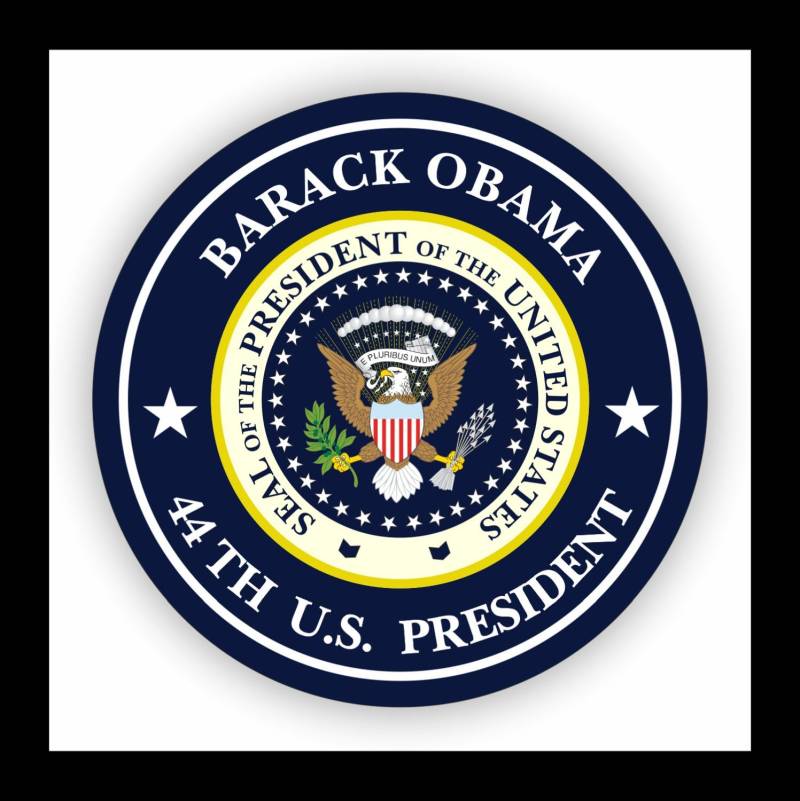 WildeBabsKLBT Autoaufkleber Barack Obama 44.President of The United States Seal Wappen Sticker Decal 11cm Hochwertiger Auto-Aufkleber Aufkleber-Folie Wetterfest U4 von WildeBabsKLBT