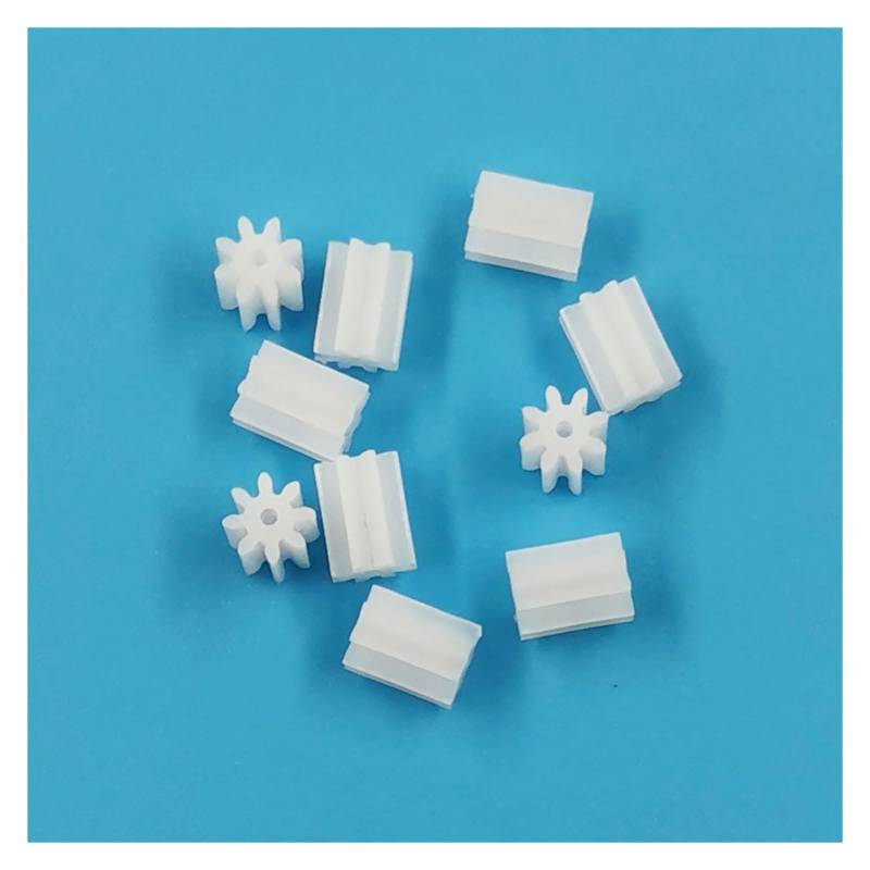 10 Stück 8T 0,8A 0,4M Ritzel 8 Zähne Durchmesser 4mm Motor Hauptwelle Getriebe Hohlbecher Getriebe Spielzeug Zubehör 80.8A MINI Gear von Wildeep