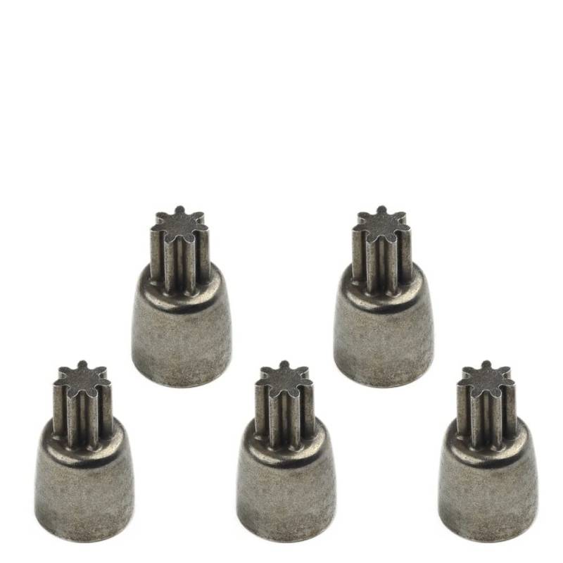 5pcs 7Tooth Gear Sleeve 4.98mm Wellendurchmesser 7T Gear Metal Gear for 2106 Brushless Electric Wrenches Motor 18.5x11x11mm von Wildeep