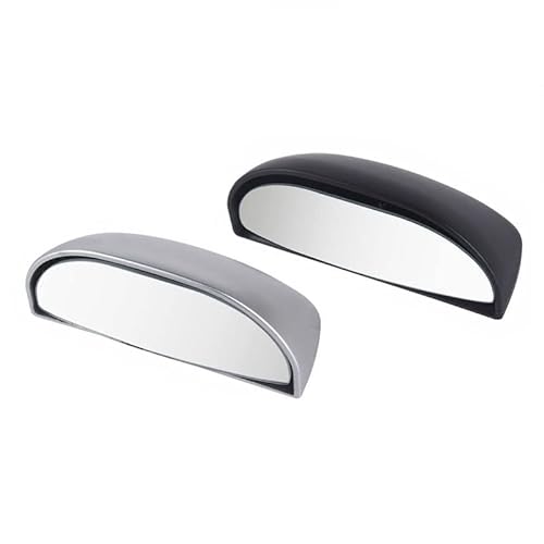 Autospiegel 360-Grad-einstellbarer Weitwinkel-Seitenrückspiegel Blind Spot Snap Way for Parken Hilfsrückspiegel D7YA(Silver) von Wildeep