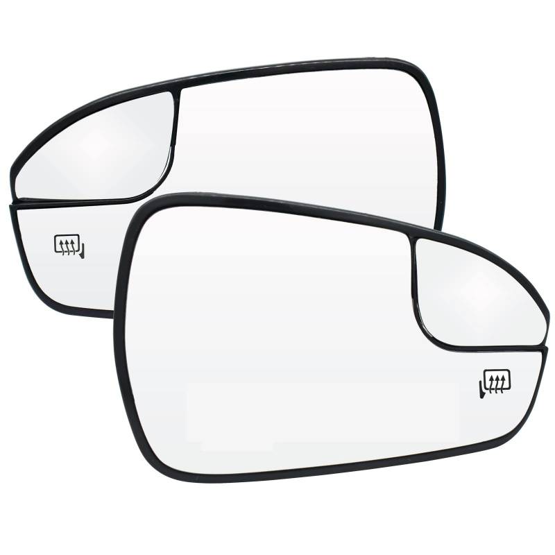 Spiegelglas for Ford Fusion 2013–2020 USA-Version links rechts Tür Seitenflügel Spiegelglas beheizt klar Außen Autozubehör asphärisch(LeftRight) von Wildeep