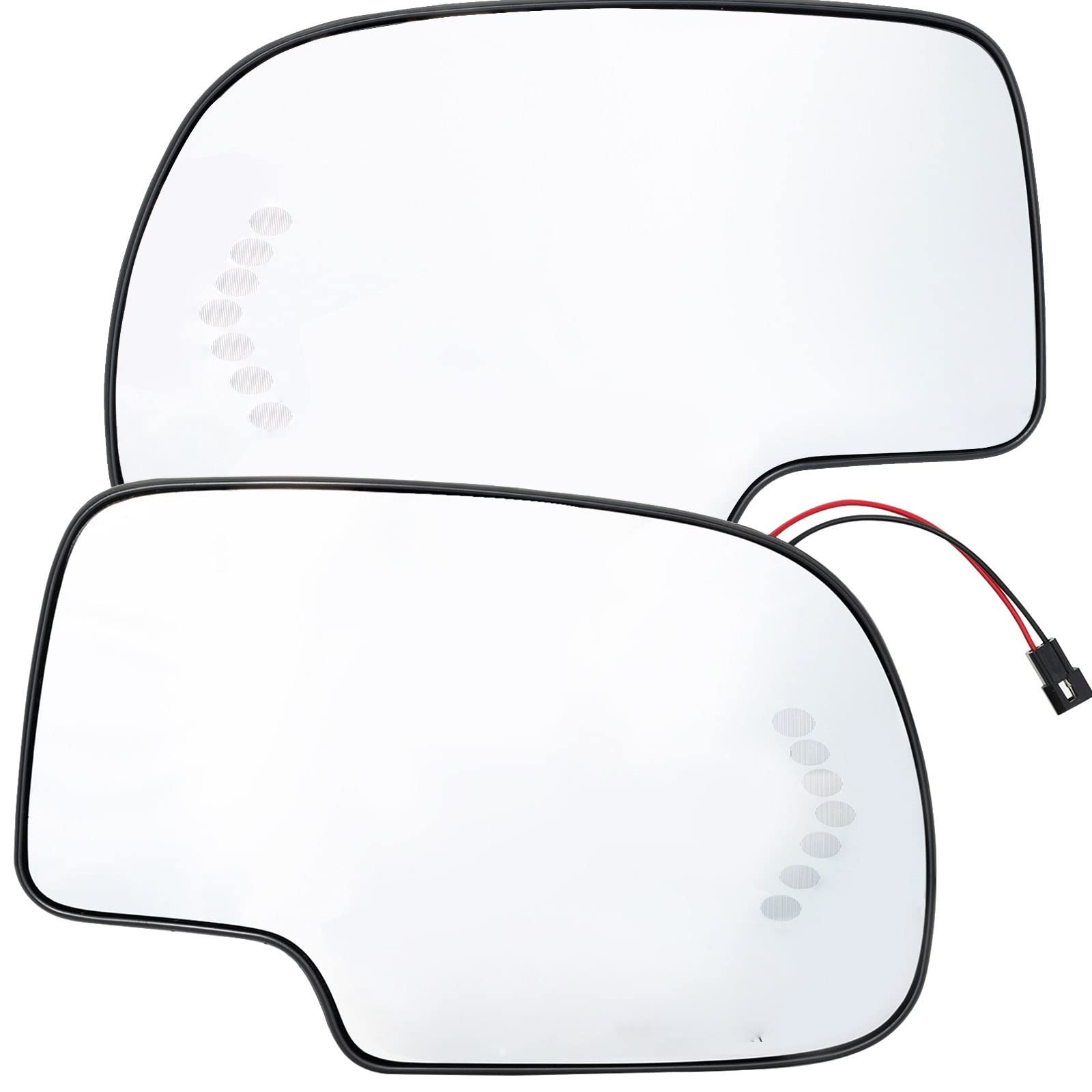 Spiegelglas for GMC Cadillac Chevy Silverado 1500 2003–2007 Fahrer-/Beifahrerseitentür Außenspiegelglas beheizbare Blinkerlichtplatte(Left - Right) von Wildeep