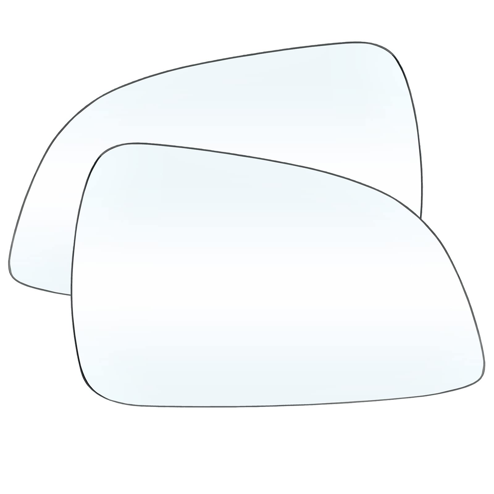 Spiegelglas links rechts beheizt Fahrer-Beifahrerseite for Opel Astra H 2009–2011 2011G Familie Chevrolet Vectra Convex(Left Right Set) von Wildeep