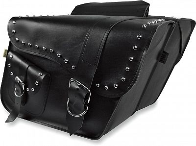 Willie & Max Luggage Ranger Studded, Satteltaschen - Schwarz von Willie & Max Luggage