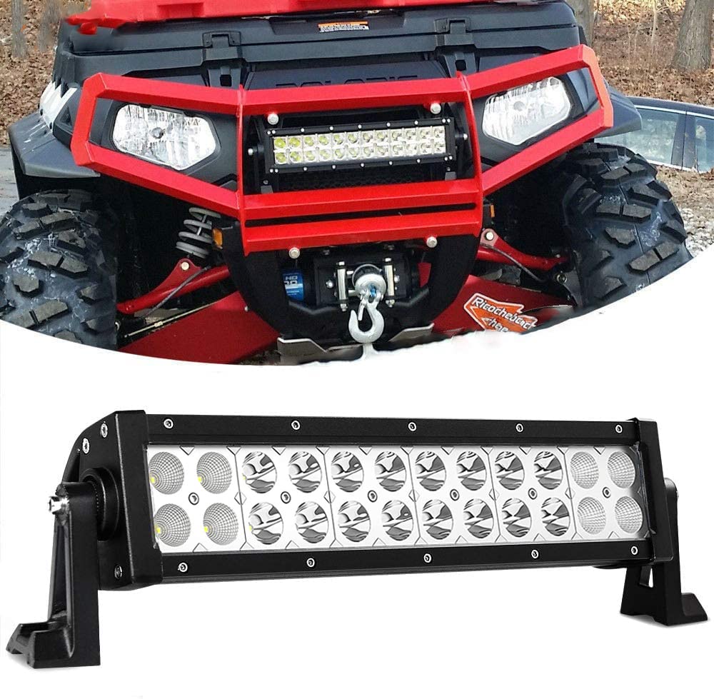 Willpower 12 Zoll 72W Zweireihige LED-Lichtleiste super hell Offroad LED Arbeitslicht Spot Flut Combo Fahren Nebelscheinwerfer für 4WD Truck ATV UTV Boot von Willpower