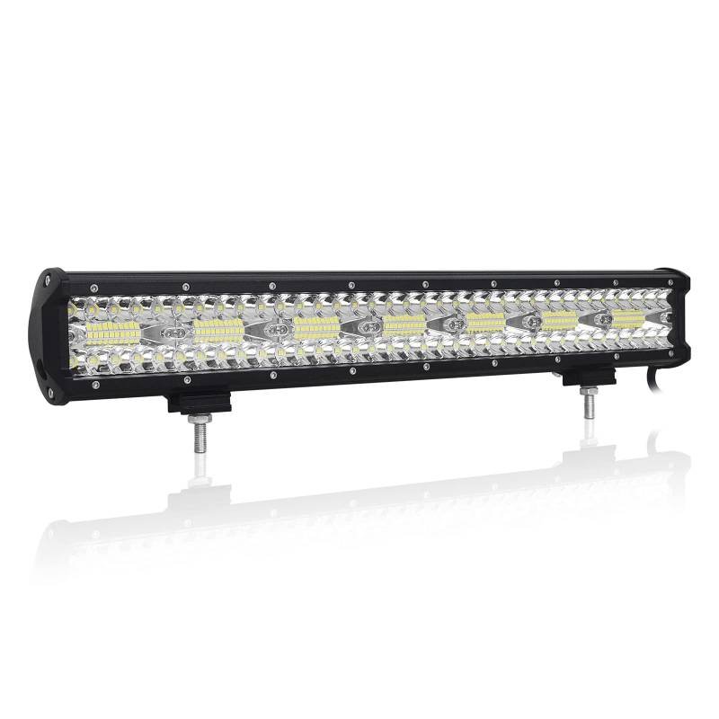 Willpower 17 Zoll 43CM 360W Led Arbeitsscheinwerfer Bar Led Scheinwerfer 12V 24V Wasserdicht Flutlicht Spot Combo Led Bar für Offroad Auto Traktor Zusatzscheinwerfer Rückfahrscheinwerfer Lightbar von Willpower