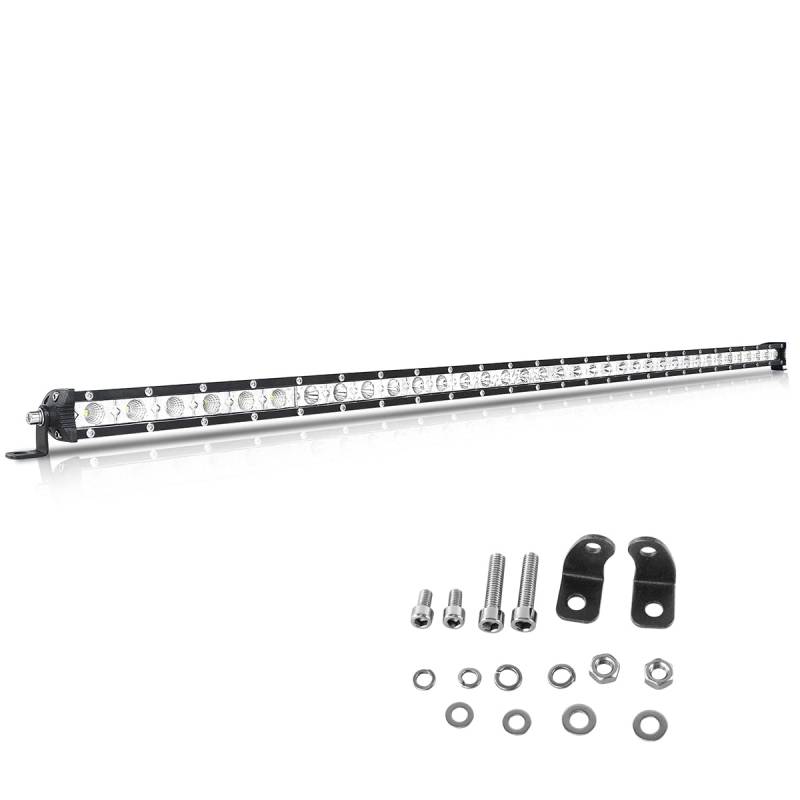 Willpower 37'' 94CM 180W Led Arbeitsscheinwerfer Bar Strahler Flutlicht Combo Led Scheinwerfer 12V 24V Zusatzscheinwerfer Auto Wasserdicht Rückfahrscheinwerfer Led für Traktor Offroad SUV ATV von Willpower