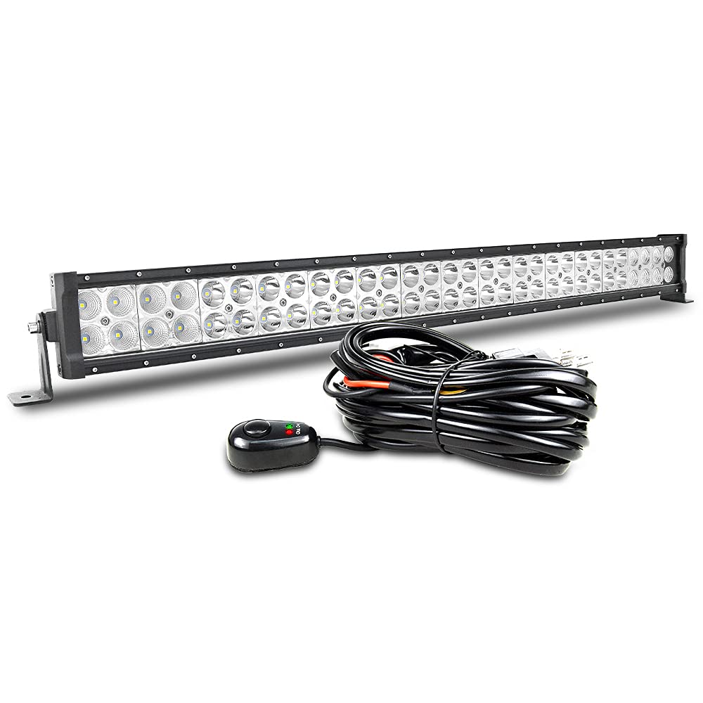 Willpower Led Arbeitsscheinwerfer Bar 32'' 81cm 180W Led Scheinwerfer 12V 24V Strahler Flutlicht Zusatzscheinwerfer Auto Rückfahrscheinwerfer Led für Offroad Traktor SUV ATV Mit Kabelbaum von Willpower