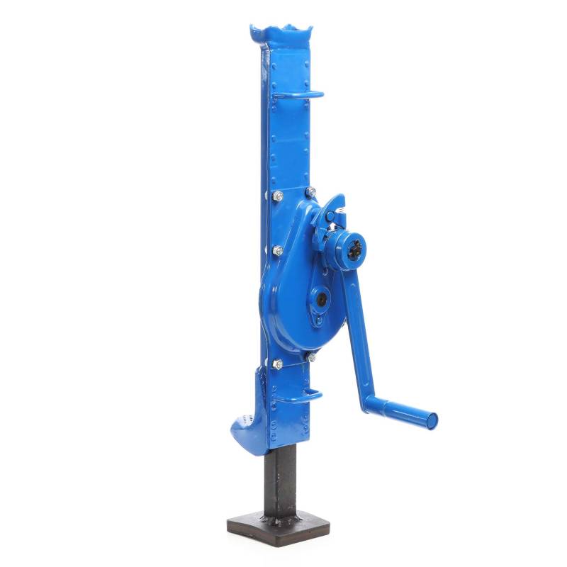 Wiltec Stahlwinde 1500 kg mit Bauhöhe 725 mm, 350 mm Hubhöhe, Robuste Zahnstangenwinde, Hubwinde mit 2 Ansätzen, Stockwinde von Wiltec