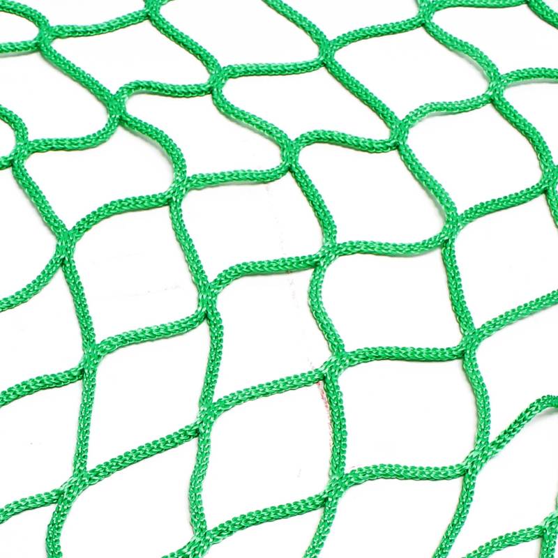 Wiltec Ladungssicherungsnetz 3x1,65m Grün Masche 4,5x4,5 cm Stärke 3 mm Polypropylen Transportnetz für Anhänger mit Randkördel Witterungsbeständig Ladung Sicherheit von Wiltec