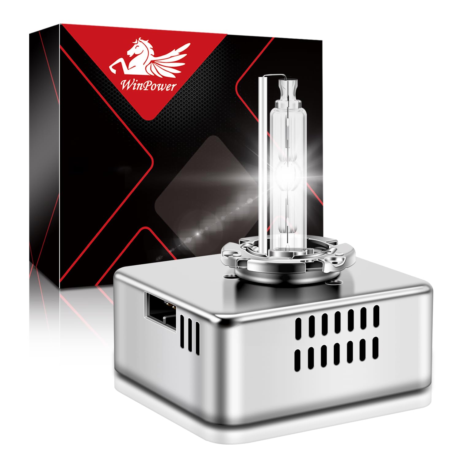 WinPower D5S Xenon Brenner 35W 6000K HID Auto Scheinwerferlampe Diamond Weißlicht Vollmetallsockel Entladungslampe 12 V Ersatz Kit, 1 Stücke von WinPower