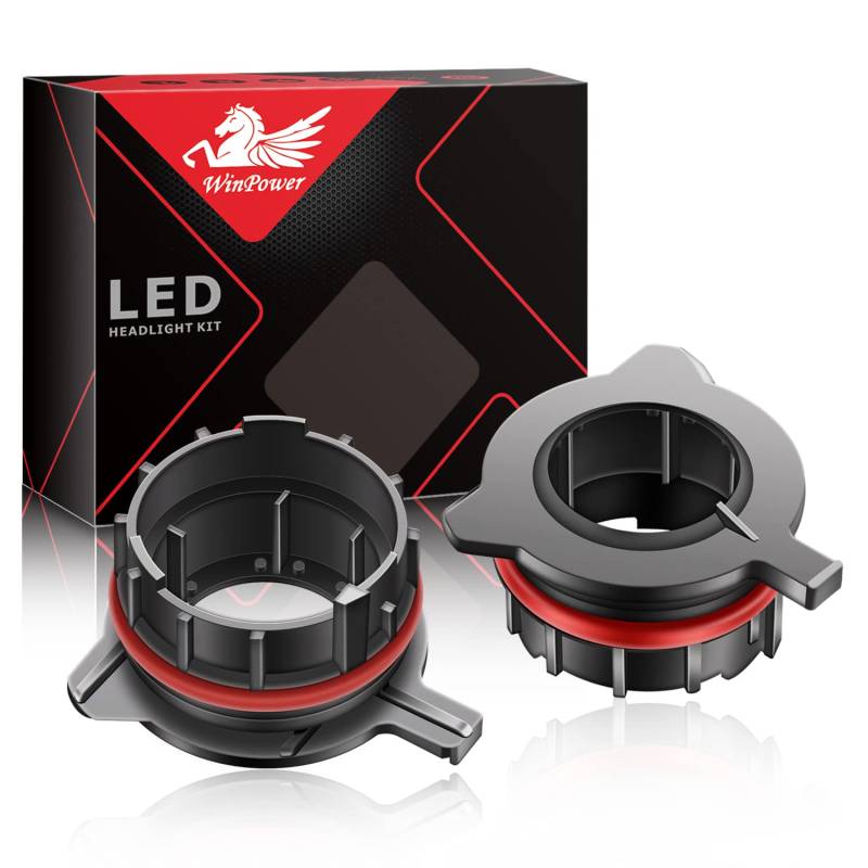 WinPower H7 LED-Lampen-Sockel-Adapter-Halter, unterstützt Sockel, Umwandlungszubehör, kompatibel mit Mercedes-Benz SLK-Serie, passend für BMW E39 5er 520/530 E60/E200/728LI von WinPower