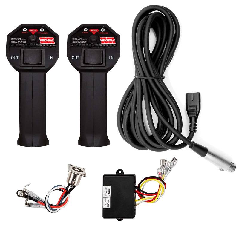 WINCHMAX 24v Winch Wireless Remote Control Kit, Twin SL Series Large Grip Handsets. Control Box Reciever 60mm x 45mm x 22mm. Long Operating Range 100ft / 30m von WINCHMAX