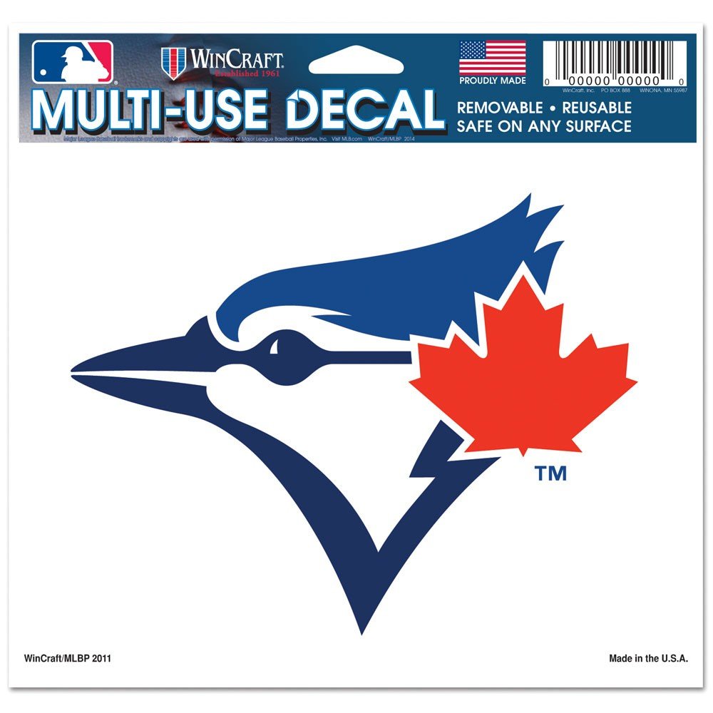 Wincraft MLB Jays-Multi-Use-farbig Decal, 5" x 6" von Wincraft