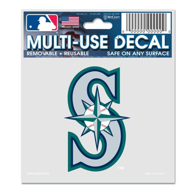 Wincraft MLB Seattle Mariners 84468010 Multi-Use-Decal, 3" x 4" von Wincraft