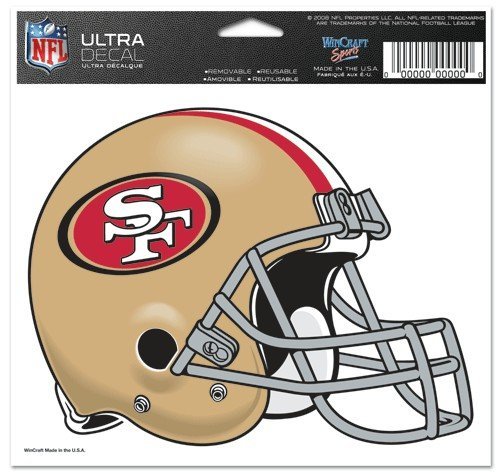 Wincraft San Francisco 49ers Team-Logo 5"x6 Abziehbild NFL Helm von Wincraft