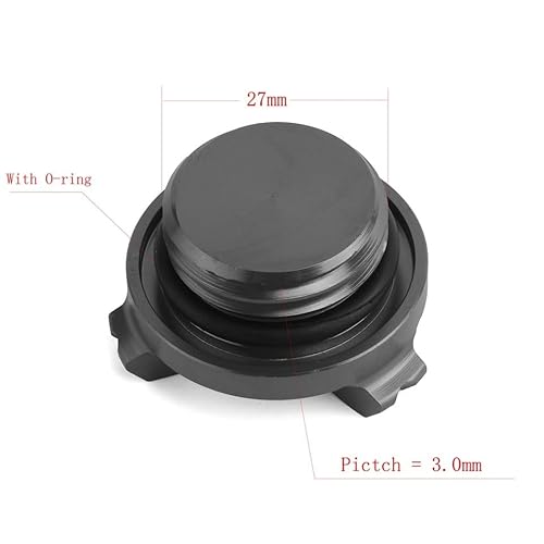 Für Y&AMAHA Für MT-01 MT-03 MT-07 MT-25 MT03 MT07 MT25 MT01 MT10 MT-10 Motorrad Motor Einfülldeckel Schraube Schraube Abdeckung Dichtungsdeckel(Black) von WingOt