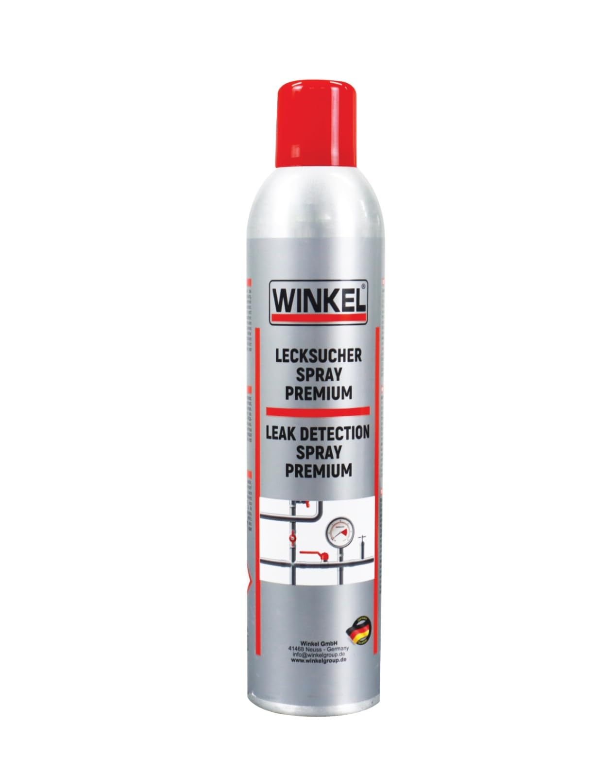 Winkel 400 ML Lecksucher Spray Premium - Lecksuchspray Servicespray, Lecksuch, Prüfspray, Gaslecksucher, Leichtes und schnelles Auffinden von Undichtigkeiten an Gasleitungen von Winkel