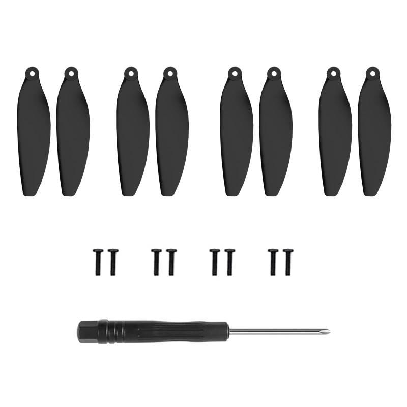 Wipkviey B12 Drohne Ersatz propeller Kit, Inklusive 4 Ersatzpropellerblätter A4, 4 Ersatzpropellerblätter B4, 8 Schrauben, Schraubendreher. von Wipkviey