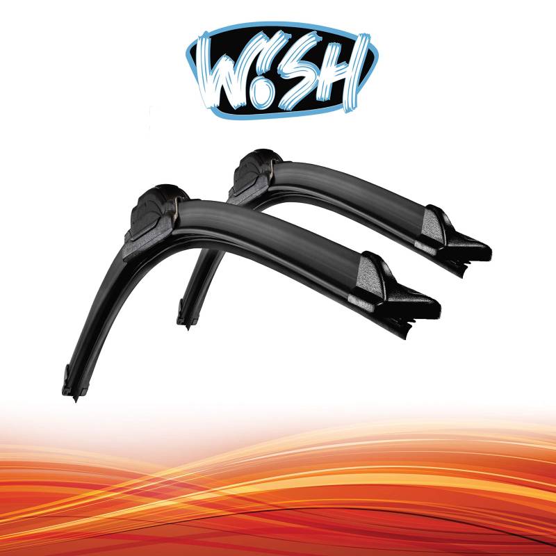 Wish® Universal Satz Front Scheibenwischer Länge: 26" 650mm / 15" 380mm Wischblätter Vorne Flachbalkenwischer UP26.15.B1 von Wish