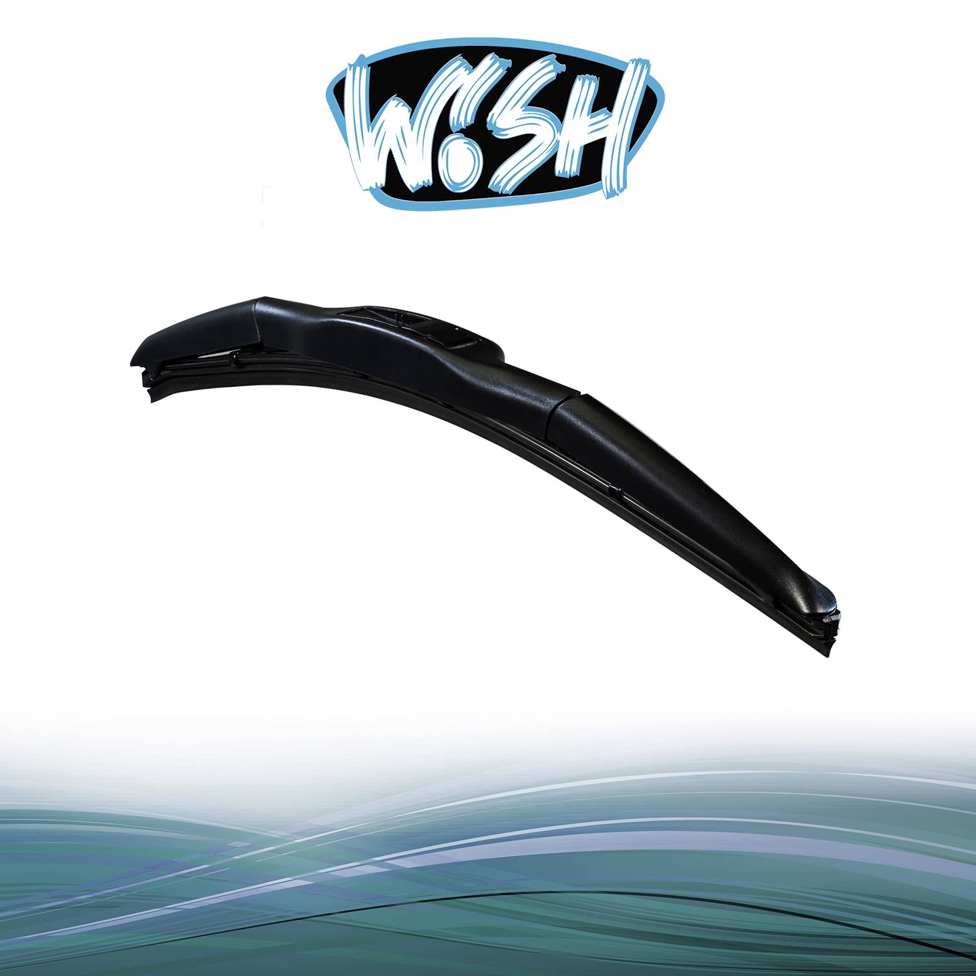 Wish® Hybrid Symbio Front Scheibenwischer Länge: 21" 530mm Wischblatt Vorne Hybrid-Scheibenwischer HS21 von Wish